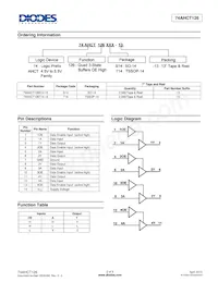 74AHCT126T14-13 Datasheet Page 2