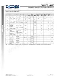 74AHCT1G125W5-7 Datasheet Page 4