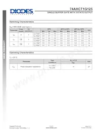 74AHCT1G125W5-7 Datasheet Page 5