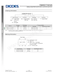 74AHCT1G125W5-7 Datasheet Page 7
