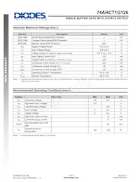 74AHCT1G126W5-7 Datasheet Page 3