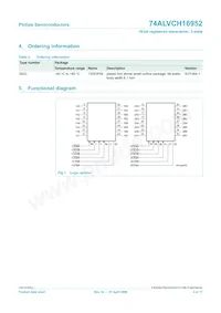 74ALVCH16952DGG:11 Datasheet Page 3