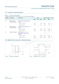 74AUP2T1326GF Datasheet Page 12
