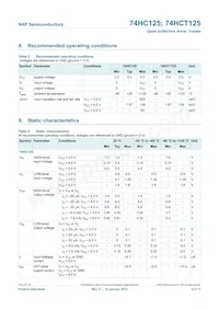 74HC125N Datasheet Page 4