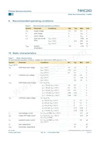 74HC243D Datasheet Page 6