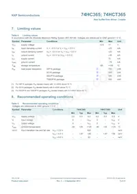 74HC365N Datasheet Page 5