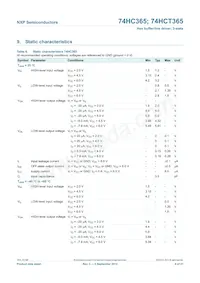 74HC365N Datasheet Page 6