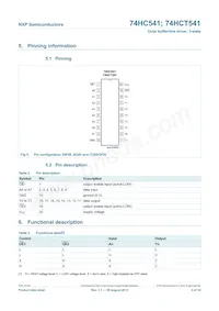 74HC541N Datasheet Page 5