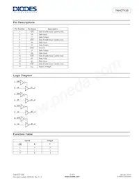 74HCT125T14-13 Datasheet Page 2