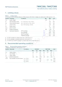 74HCT366N Datasheet Page 5