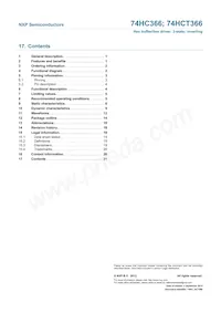 74HCT366N Datasheet Page 21