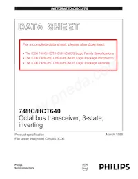 74HCT640D Datenblatt Cover