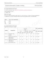 74HCT640D Datasheet Page 5