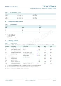74LVC16240ADGG Datasheet Page 6