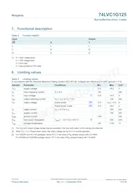 74LVC1G125GW Datasheet Page 4