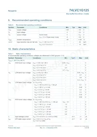 74LVC1G125GW Datasheet Page 5