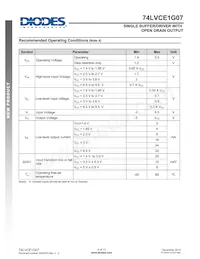 74LVCE1G07SE-7 Datasheet Page 4