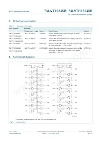 74LVT16245BBQ Datasheet Page 2