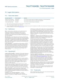 74LVT16245BBQ Datasheet Page 17