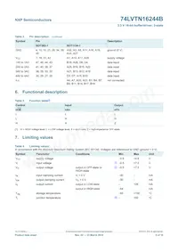 74LVTN16244BBQ Datasheet Page 5