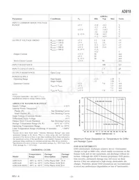 AD818AR-REEL7 Datasheet Page 3