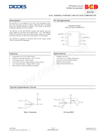 AZV393MMTR-E1 Datasheet Cover