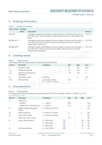 BGO807C/SC0 Datasheet Page 3