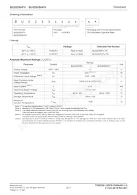 BU5255SHFV-TR Datasheet Pagina 2