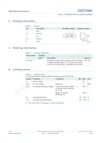 CGY1041 Datasheet Page 2