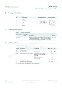 CGY1043 Datasheet Page 2
