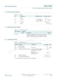 CGY1047 Datasheet Page 2