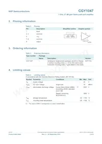 CGY1047 Datasheet Pagina 2