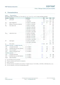 CGY1047 Datasheet Pagina 3