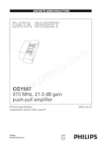 CGY887 Datasheet Cover