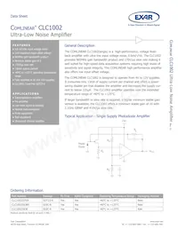 CLC1002IST6 Datasheet Cover