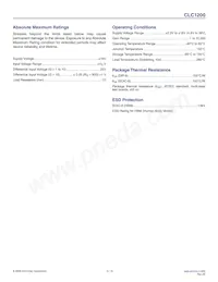 CLC1200ICF Datasheet Page 2