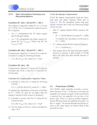 CS3001-ISZR Datasheet Page 12