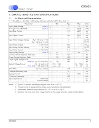 CS3003-FSZR Datasheet Pagina 3