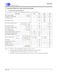 CS3014-FSZ Datasheet Pagina 3