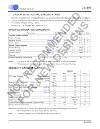 CS3302-ISZR Datasheet Pagina 4