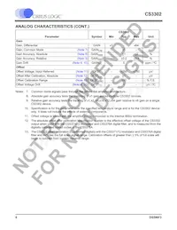 CS3302-ISZR Datasheet Page 6