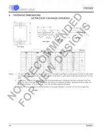 CS3302-ISZR Datasheet Page 16