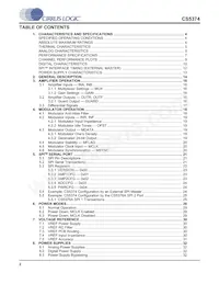 CS5374-CNZ Datasheet Pagina 2