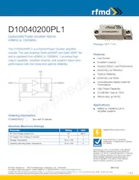 D10040200PL1 Datasheet Copertura