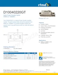 D10040220GT Datasheet Cover