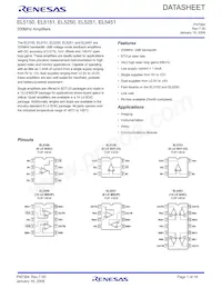 EL5451ISZ-T13 Datasheet Cover