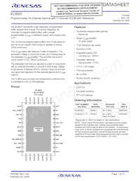 EL5625ILZ-T13 Datasheet Cover