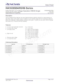HA1630S04CMEL-E Datasheet Cover
