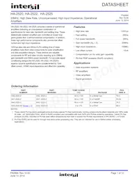 HA7-2525-5 Datasheet Cover