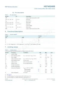 HEF40240BT Datasheet Page 3